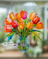 Everlasting Tulips in Vase Personalised